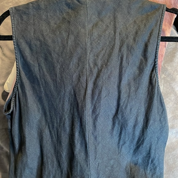 Tommy Hillfiger linen tunic dress . Gray blue . Size 3 , fits like medium - Picture 4 of 9